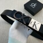 Calvin Klein Reversible Buckle Black Premium Belt Compact Edition 7AA First Copy