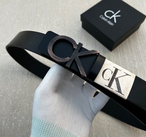 Calvin Klein Reversible Buckle Black Premium Belt Compact Edition 7AA First Copy