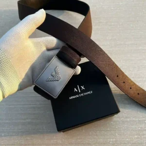 Armani Exchange Reversible Buckle Black & Brown Premium Belt Compact Edition 7AA First Copy