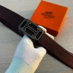 Hermès Reversible Buckle Black & Brown Premium Belt Compact Edition 7AA First Copy