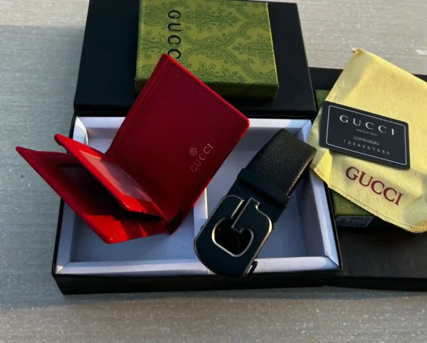 Gucci Wallet & Belt Combo Premium Gift Set 7AA First Copy