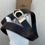 Coach Signature Buckle Black Belt Premium Edition 7AA First Copy