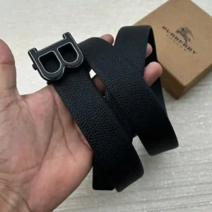 Burberry Signature Buckle Black Belt Premium Edition 7AA First Copy