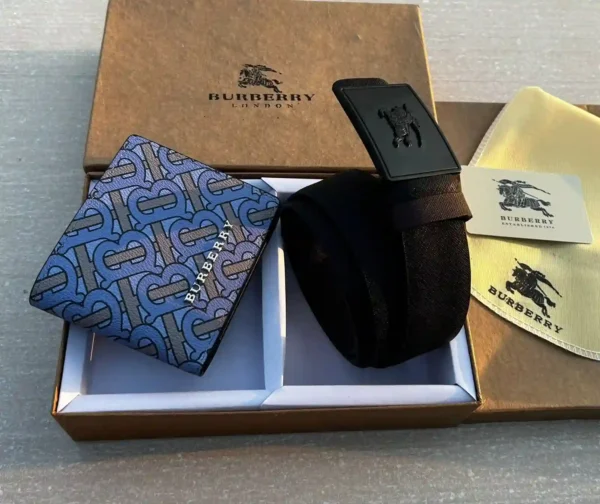 Burberry Belt & Wallet Combo – Premium Gift Set | 7AA First Copy