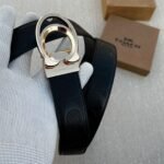 Coach Signature Buckle Black Belt Premium Edition 7AA First Copy