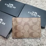 Coach Brown Monogram Wallet Premium Compact Edition 7AA First Copy