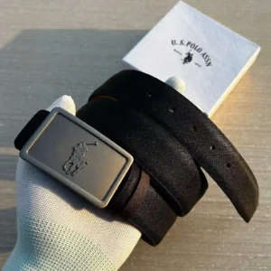 U.S. Polo Assn. Brown Premium Belt Compact Edition 7AA First Copy