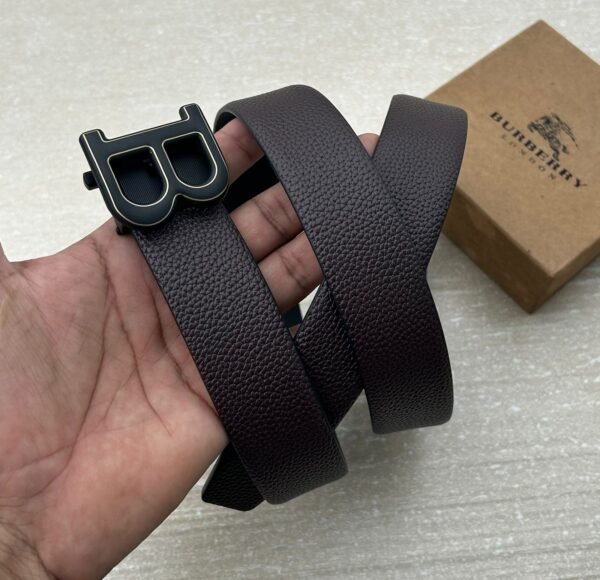 Burberry Signature Buckle Brown Belt Premium Edition 7AA First Copy