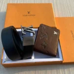 LV Wallet & Reversible Belt Combo Premium Gift Set 7AA First Copy