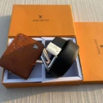 LV Wallet & Reversible Belt Combo Premium Gift Set 7AA First Copy